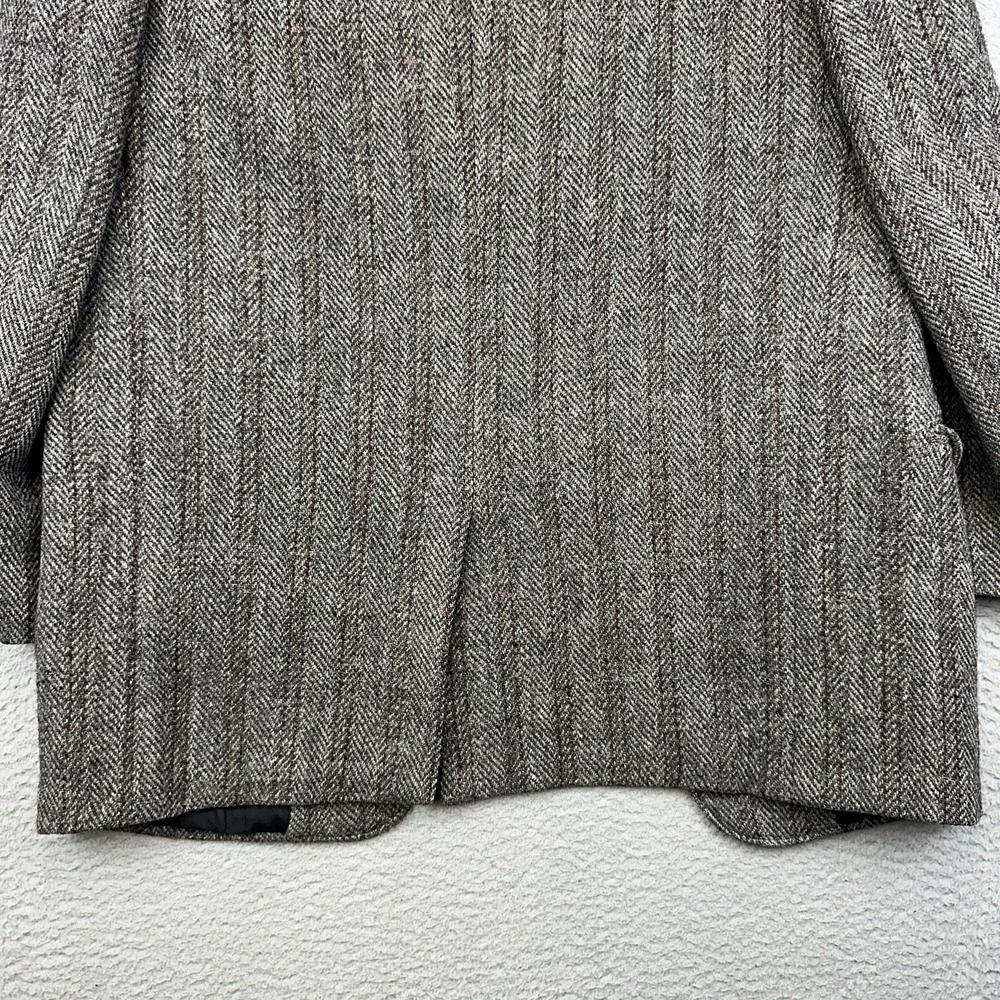 Vintage Clipper Craft Harris Tweed Sport Coat Mens 42L Herringbone‎ Scotland